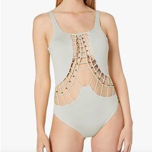 Dolce Vita Women's Solid Cut Out Macrame One Piece